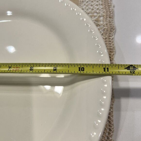 Gail Pittman Southern Living Hospitality 11 1/4" Cream Colored (2) Dinner Plates - Picture 5 of 9